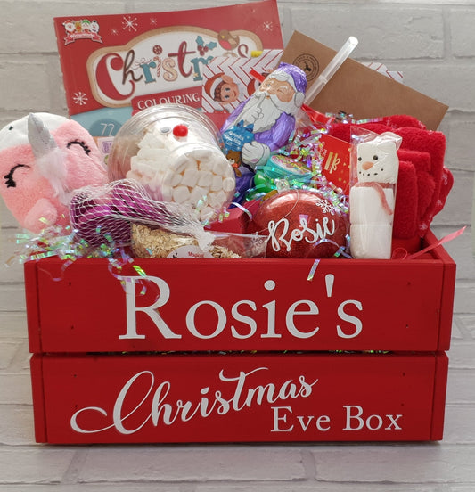 Personalised Christmas Eve Box - Christmas Crate - Christmas Hamper