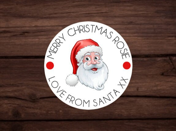 x20 Personalised Christmas Stickers/Labels Matt Finish| Gift Wrap| Christmas Gifts| Sticker Labels| Christmas Gift Labels