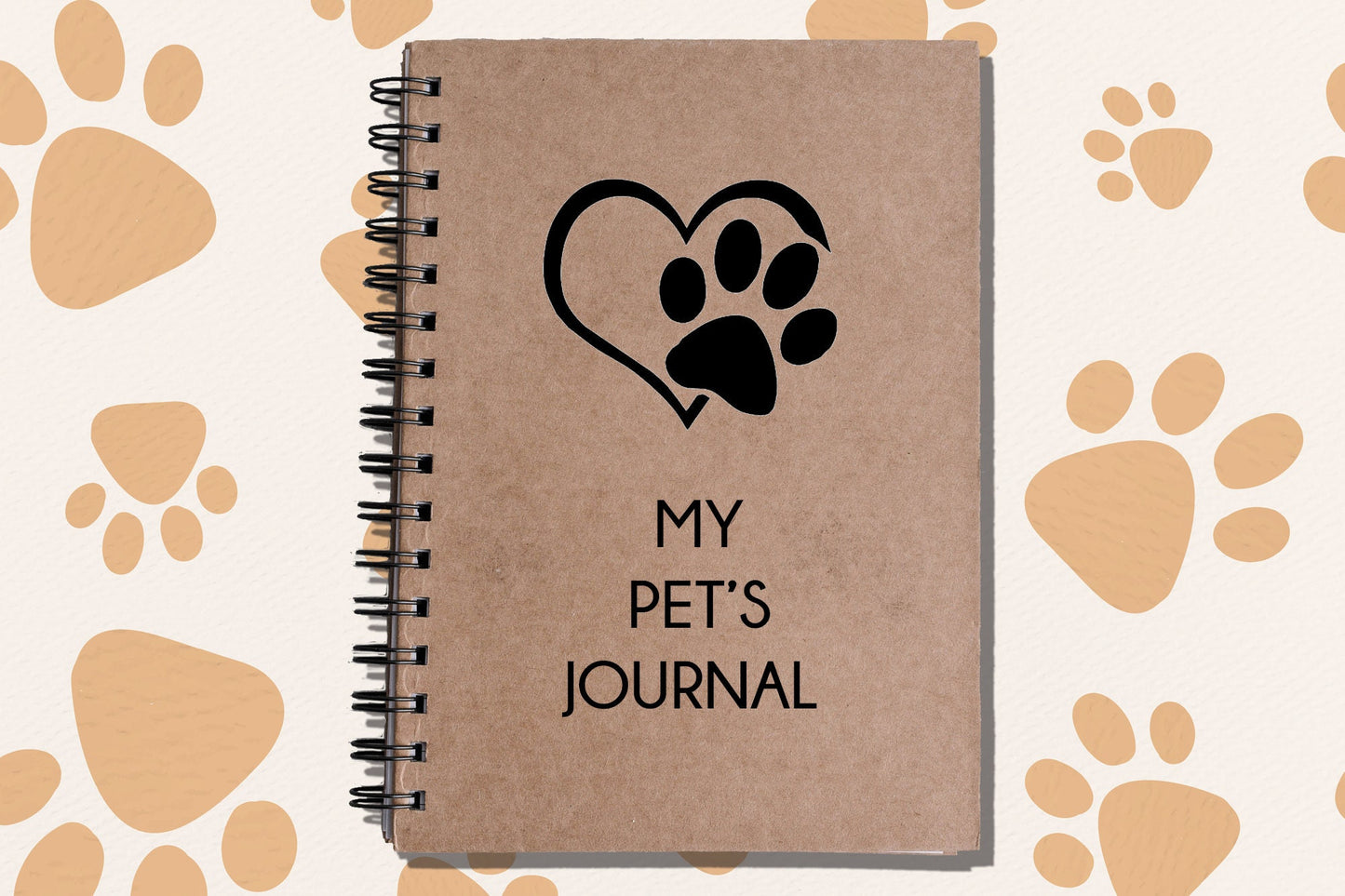 My Pet's Journal | Personal Organizer With Hardcover Book Binding A5 Size Notebook