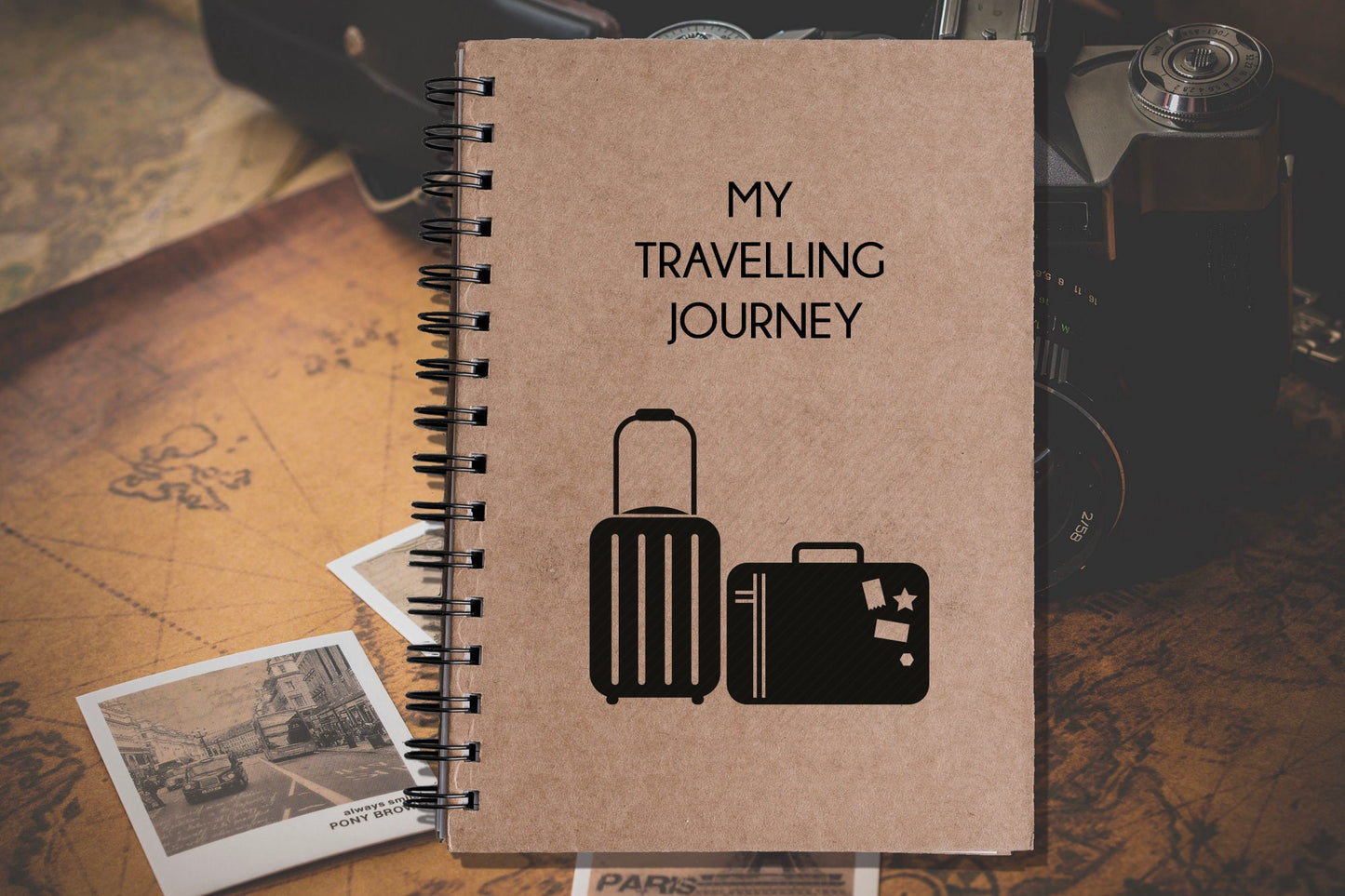 My Travelling Journey | Personal Organizer With Hardcover Book Binding A5 Size Notebook To Travel