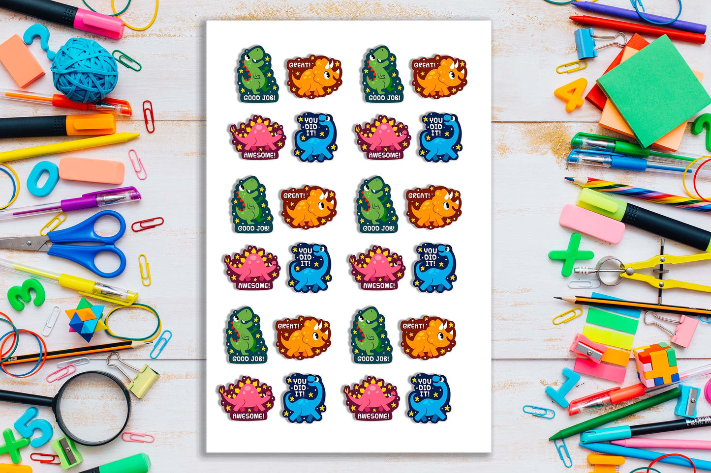 Teacher Reward Stickers Pack #006 Stickers Sheet x24