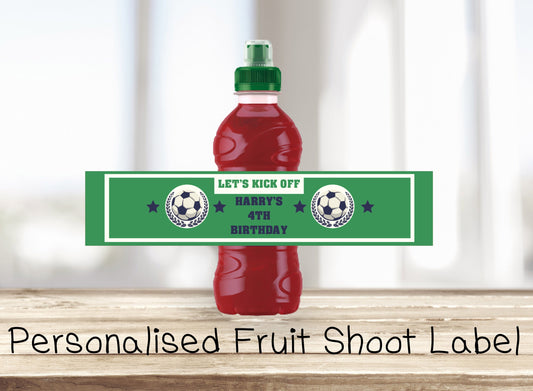 Football / Soccer Ball Labels Stickers x5 | Party Stickers | Bottle Labels | Party Favours | Birthday Stickers | Party Decorations