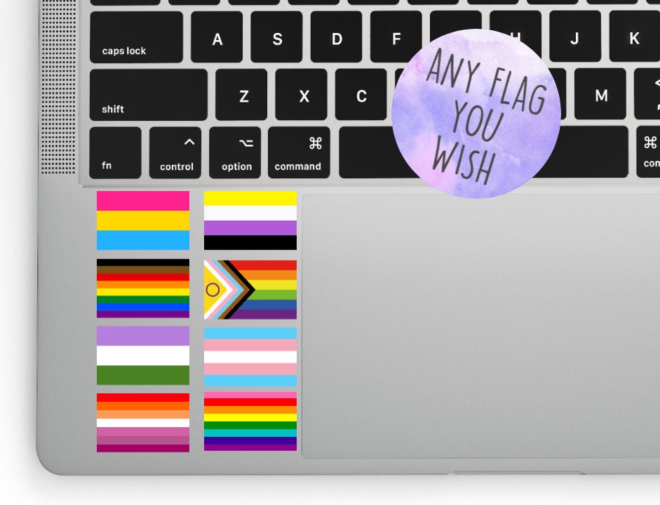 LGBTQ+ Pride Flag Stickers | Gay Pride | Lesbian | Trans | Bisexual | Non-Binary | Polysexual | Asexual | Laptop Sticker Vinyl Decal Phone