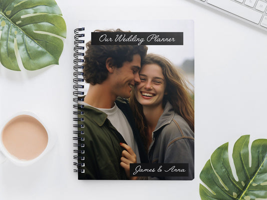 Personalised Your Own Photo Wedding Planning Notebook | Valentines Gift | Couple Gift Idea | Wedding Planner | Wedding Plans Journal