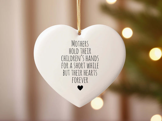 Mothers Day Quote Ceramic Hanging Heart | Mothers Day Gift | Happy Mothers Day | Gift for Mum | Love you mum