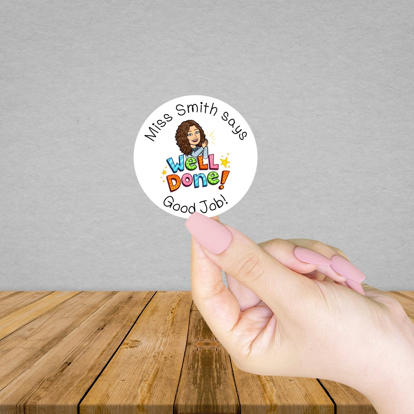 Personalised Bitmoj Teacher Reward Stickers, Classroom Stickers, Great Work, Personalised Teacher Gift, Teaching Supplies, Bitmoj Stickers