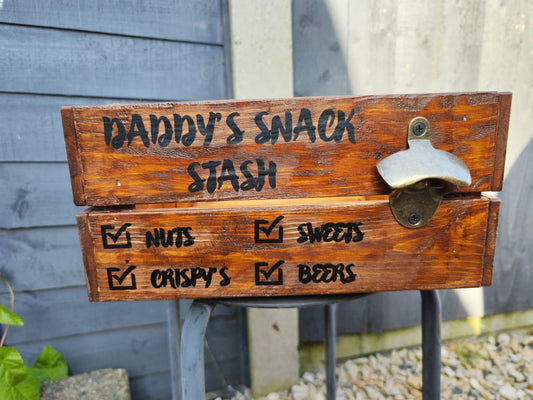 Personalised Dad's Snack Crate | Care Package | Dad Gift | Fathers Day | Supply Drop | Gift Box | Gift For Him | Unique Gift | Valentines